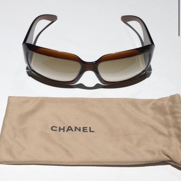 COPY - CHANEL Mother of Pearl brown womens sunglasses - Picture 2 of 12